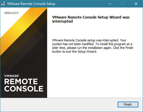 Vmware Remote Console Windows 10